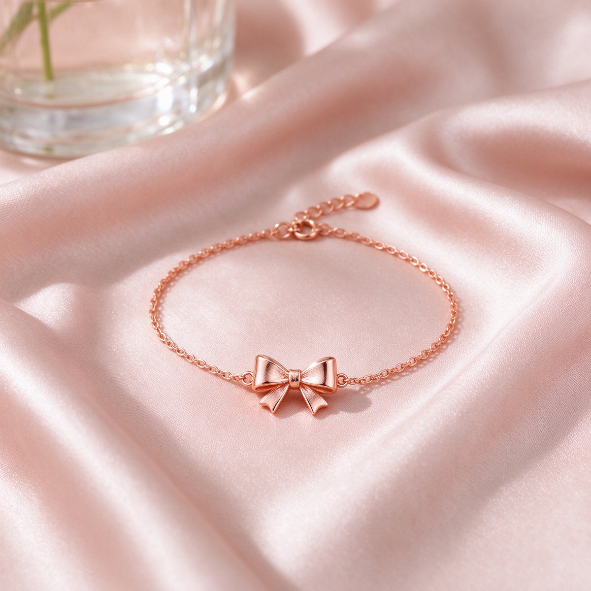 Women's Rose Gold Bow Bracelet