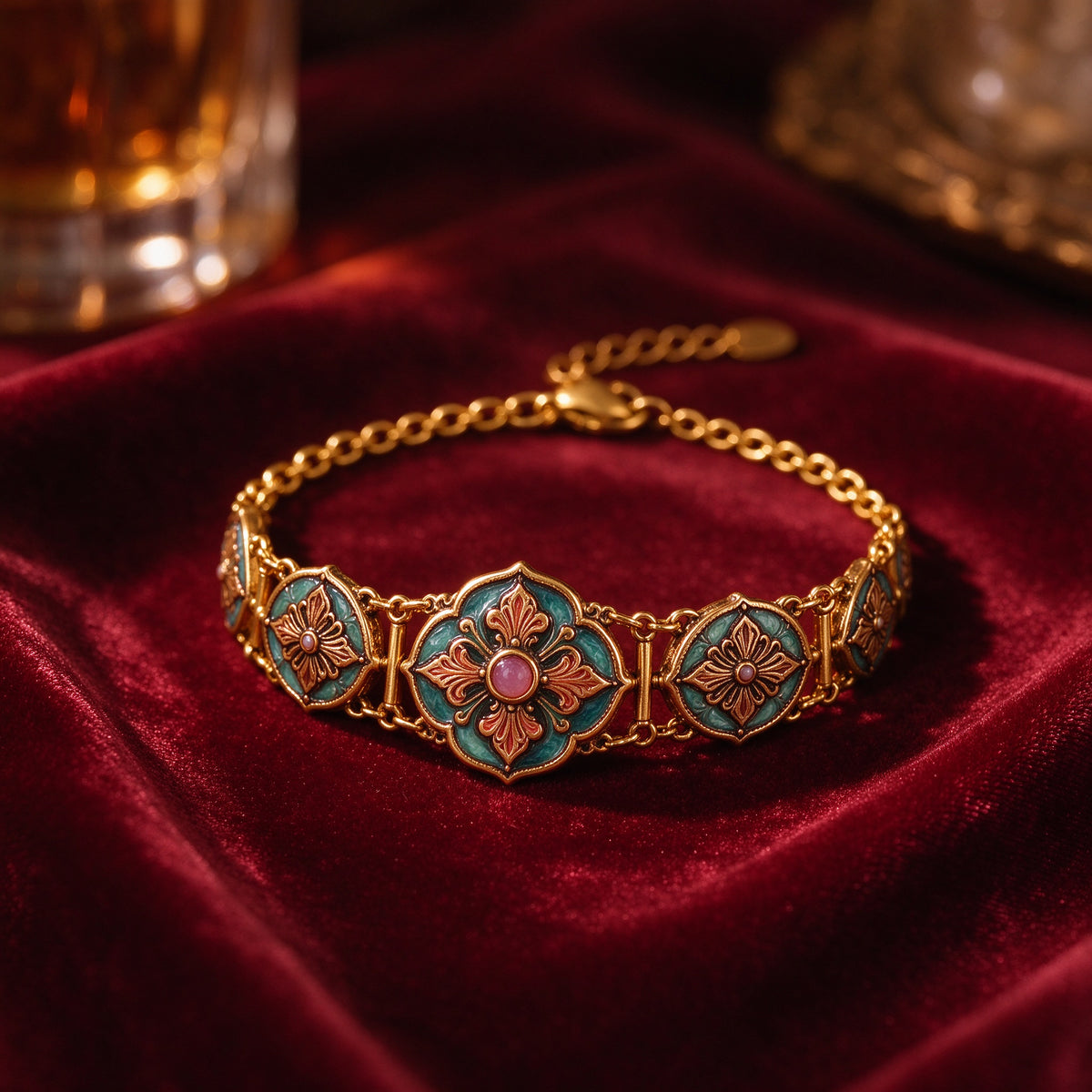 Women's Vintage Ornate Chain Bracelet