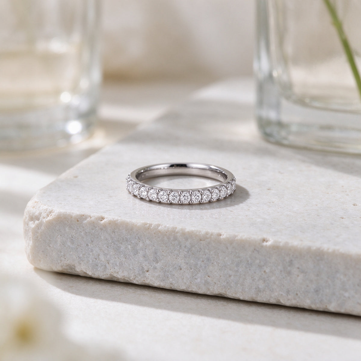 Women's Silver Eternity Band Ring