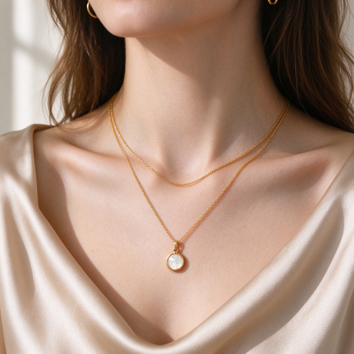 Women's Layered Gold Choker Necklace